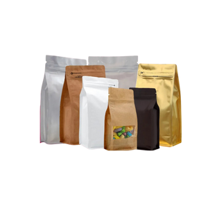 SACO BOX POUCH KRAFT C/VISOR